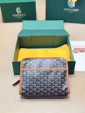 Goyard Patterned Zip Wallet with Front Pocket — hero