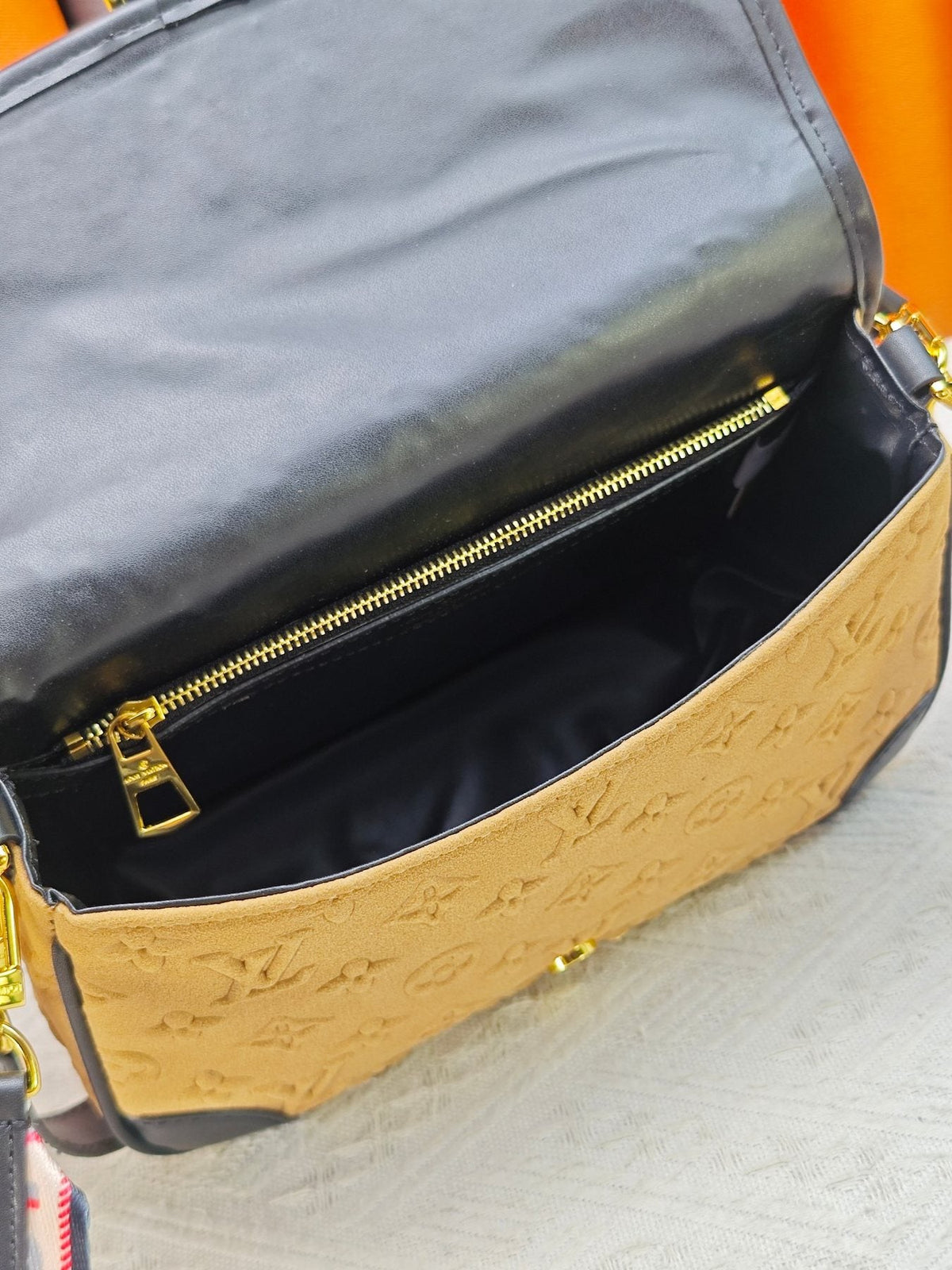 Louis Vuitton Diane Embossed Monogram Shoulder Bag — detail
