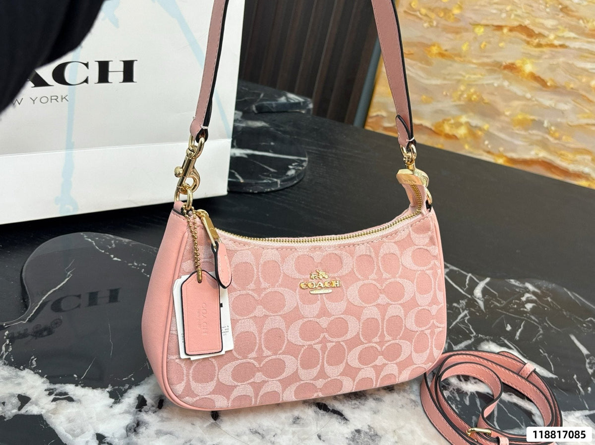 Coach Teri Pink Signature Shoulder Bag — hero