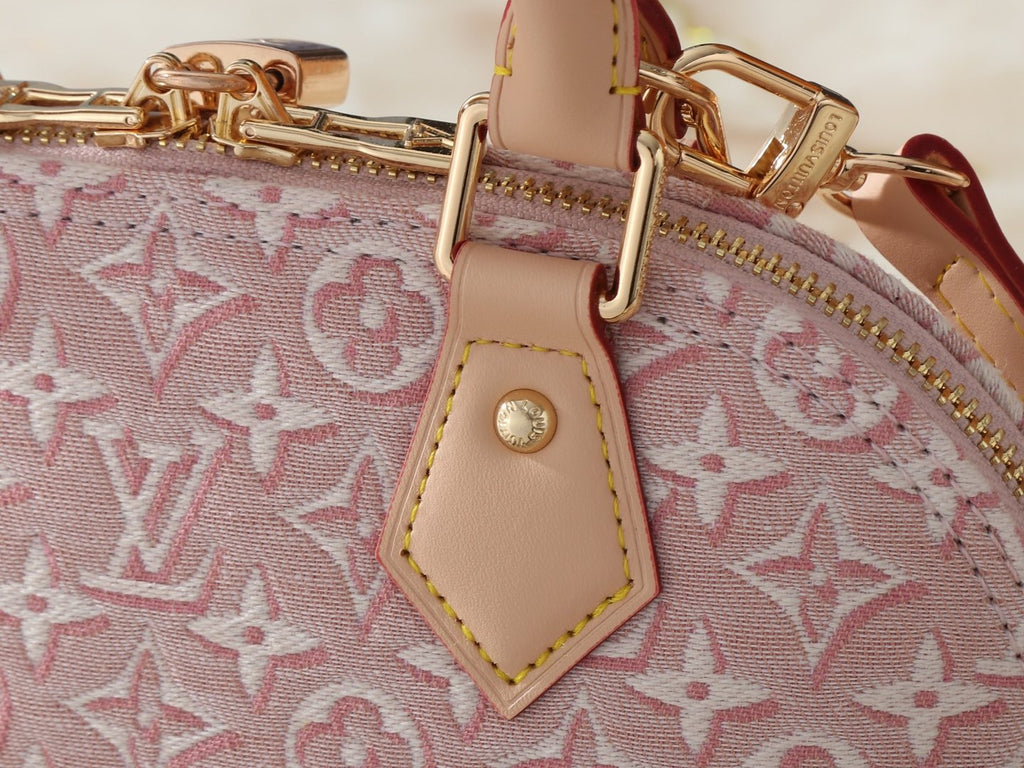Louis Vuitton Alma BB Monogram Emblème Jacquard Handbag — detail