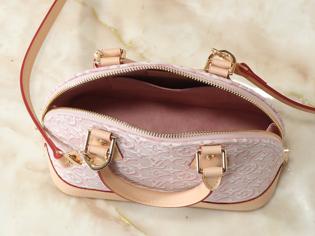 Louis Vuitton Alma BB Monogram Emblème Jacquard Handbag — detail