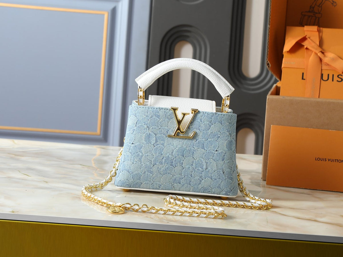 Louis Vuitton Capucines Denim Rendez-Vous Top-Handle Bag — hero