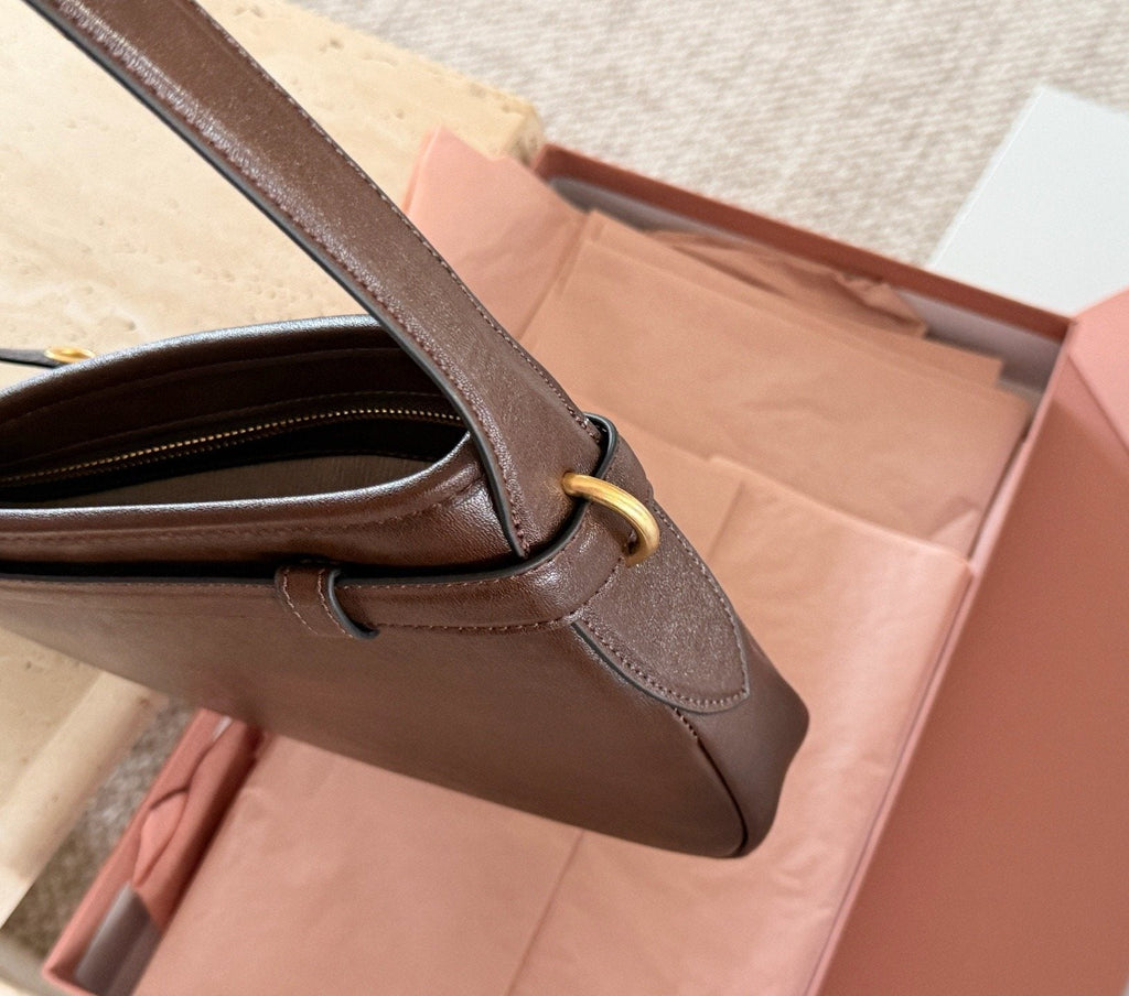 Miu Miu Aventure Nappa Shoulder Bag — detail