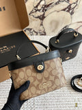 Coach Georgie Monogram Top-Handle Box Bag — hero