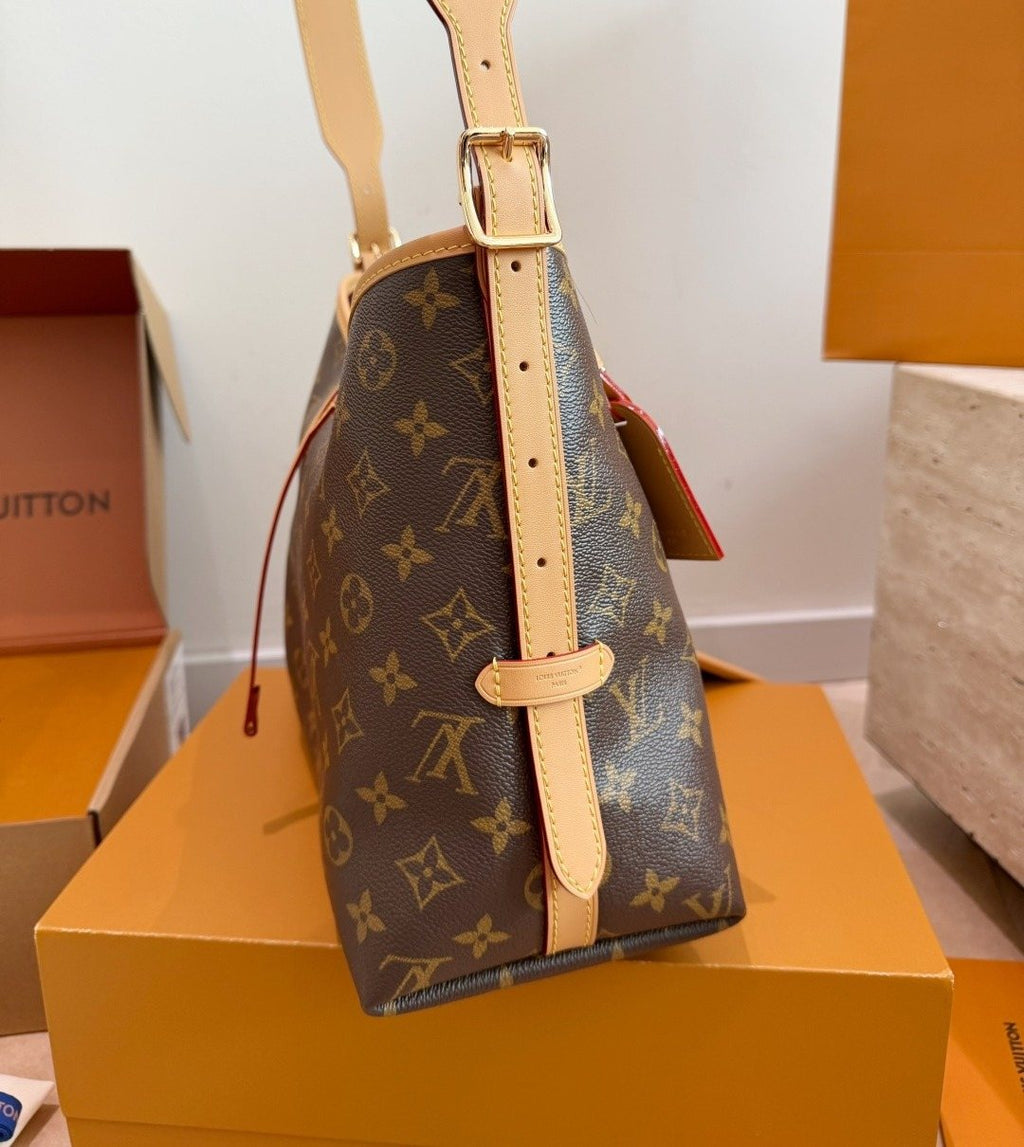 Louis Vuitton Carryall Monogram Shoulder Bag — side