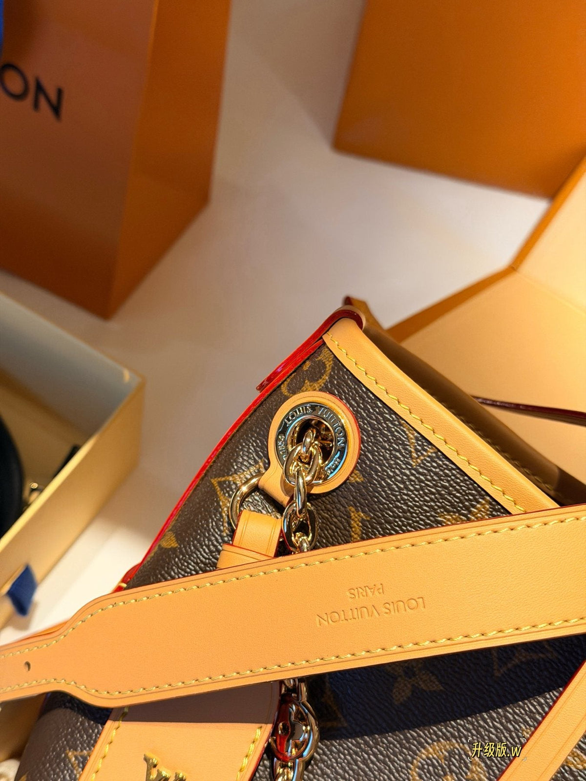 Louis Vuitton Carryall BB Monogram Shoulder Bag — detail