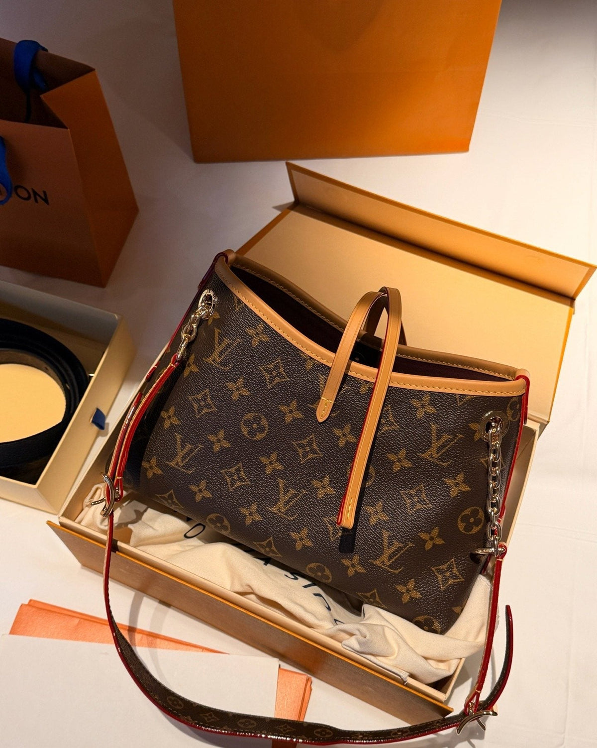 Louis Vuitton Carryall BB Monogram Shoulder Bag — hero