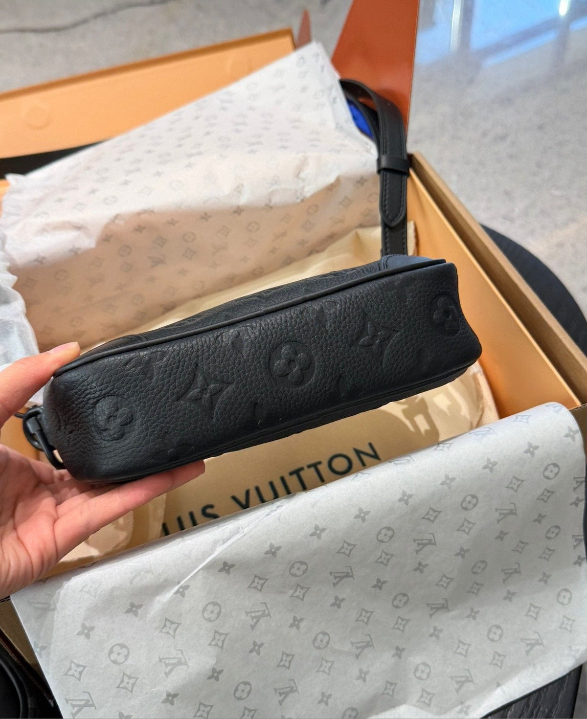 Louis Vuitton Nano Alpha Monogram Camera Bag — detail