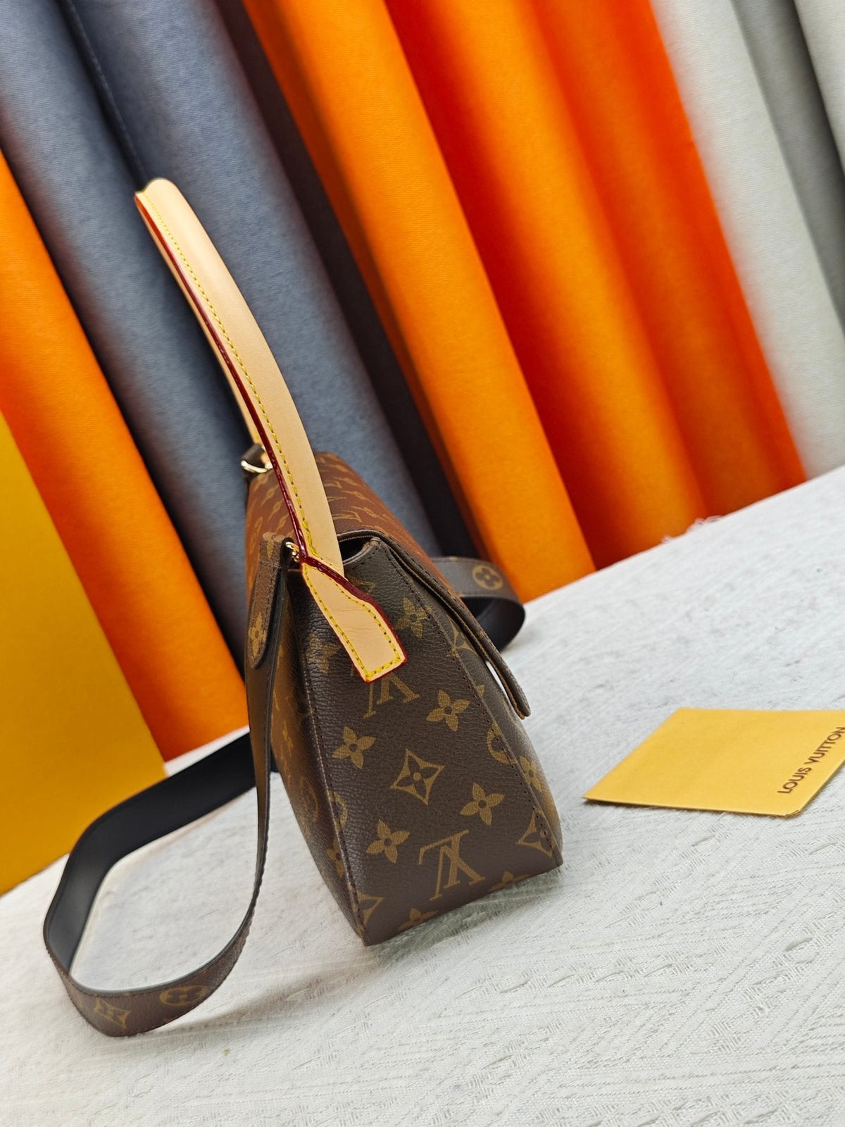 Louis Vuitton Looping Monogram Shoulder Bag — side