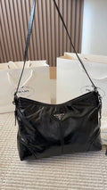 Prada Aimee Glossy Shoulder Bag — hero