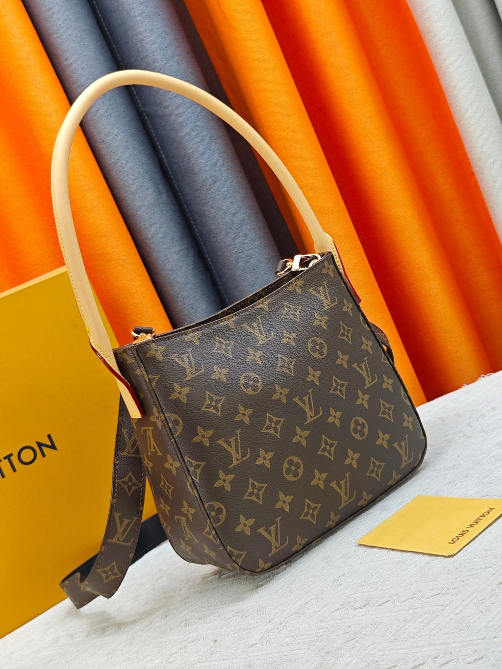 Louis Vuitton Looping Monogram Shoulder Bag — front