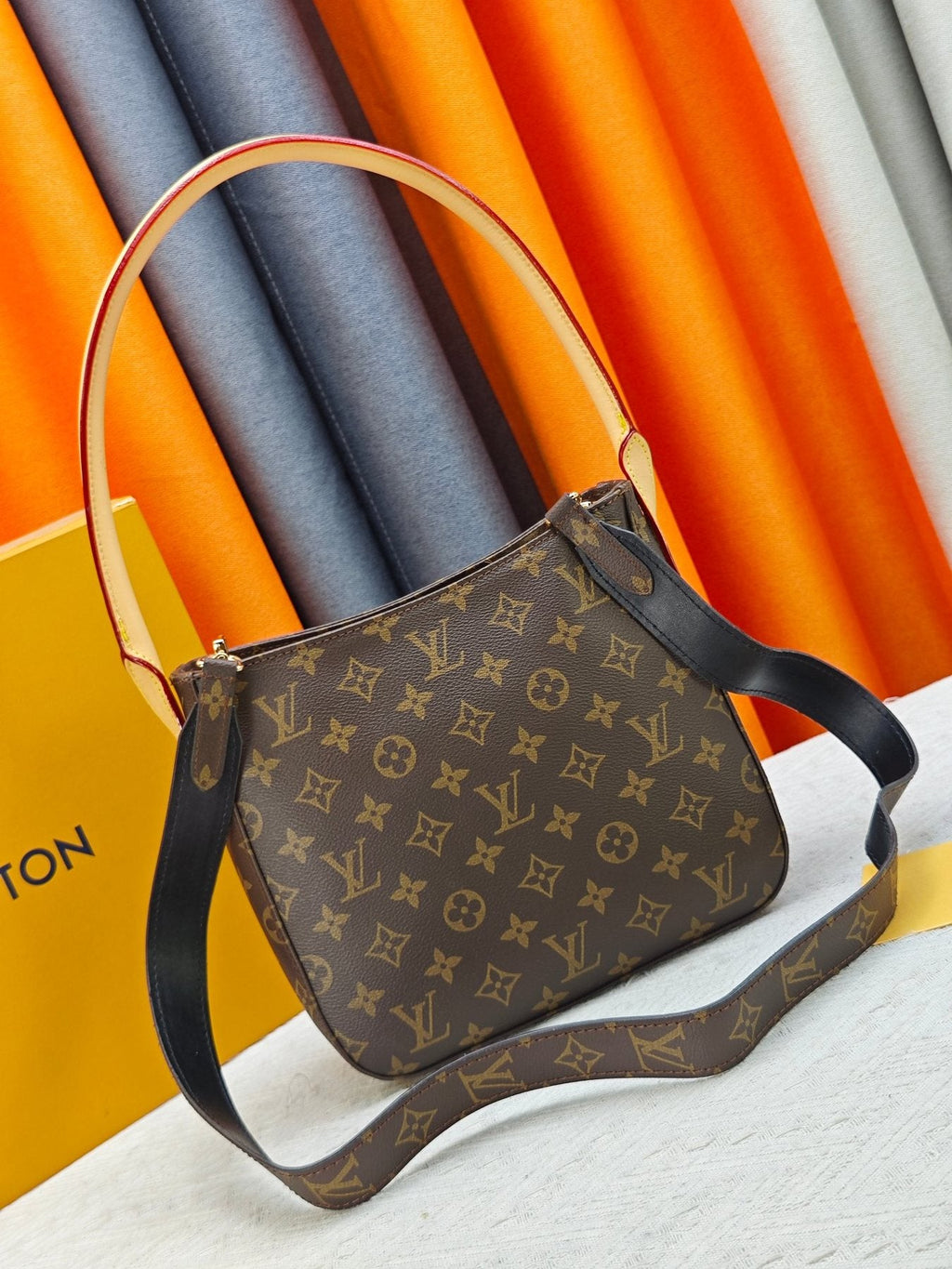 Louis Vuitton Looping Monogram Shoulder Bag — front
