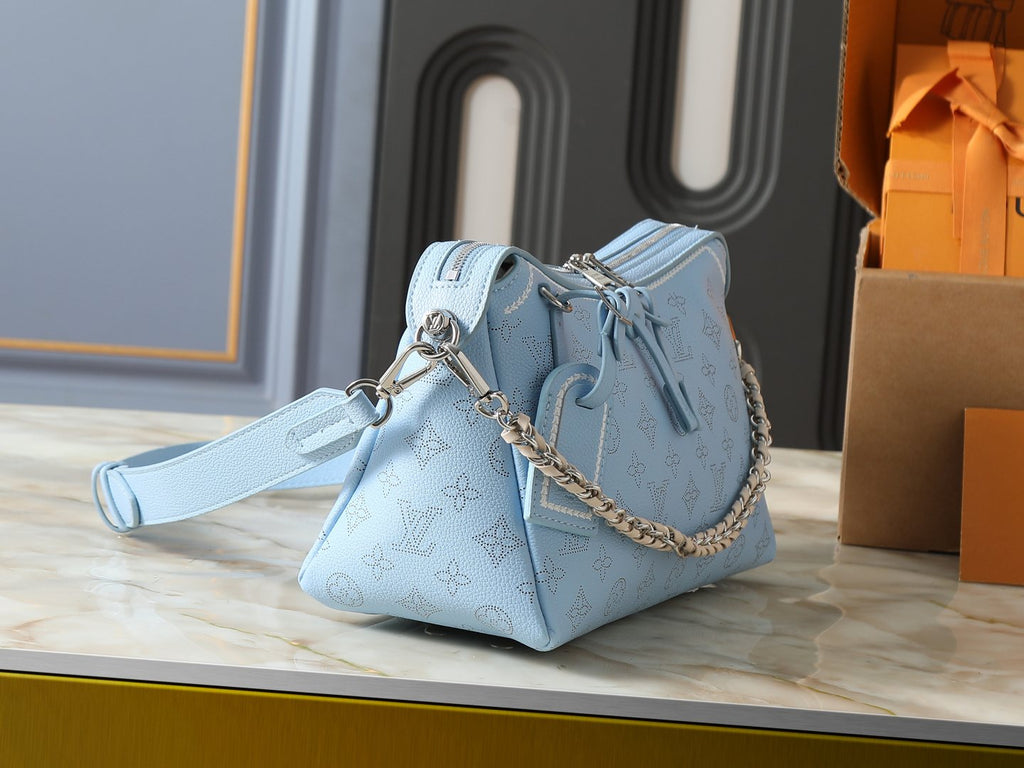 Louis Vuitton Mahina Hand It All Shoulder Bag — side