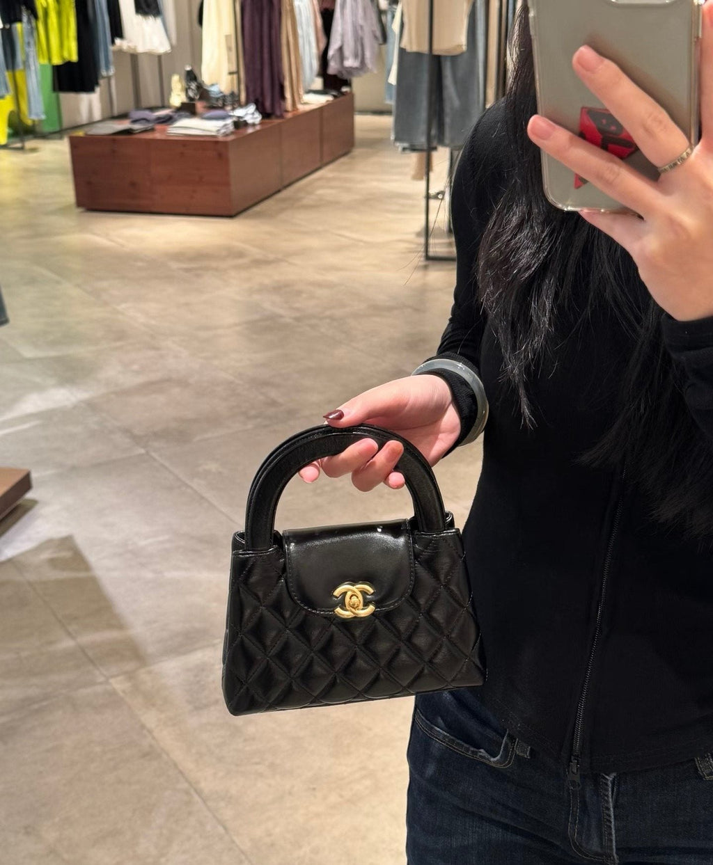 Chanel Diamond-Quilted Top-Handle Bag — hero