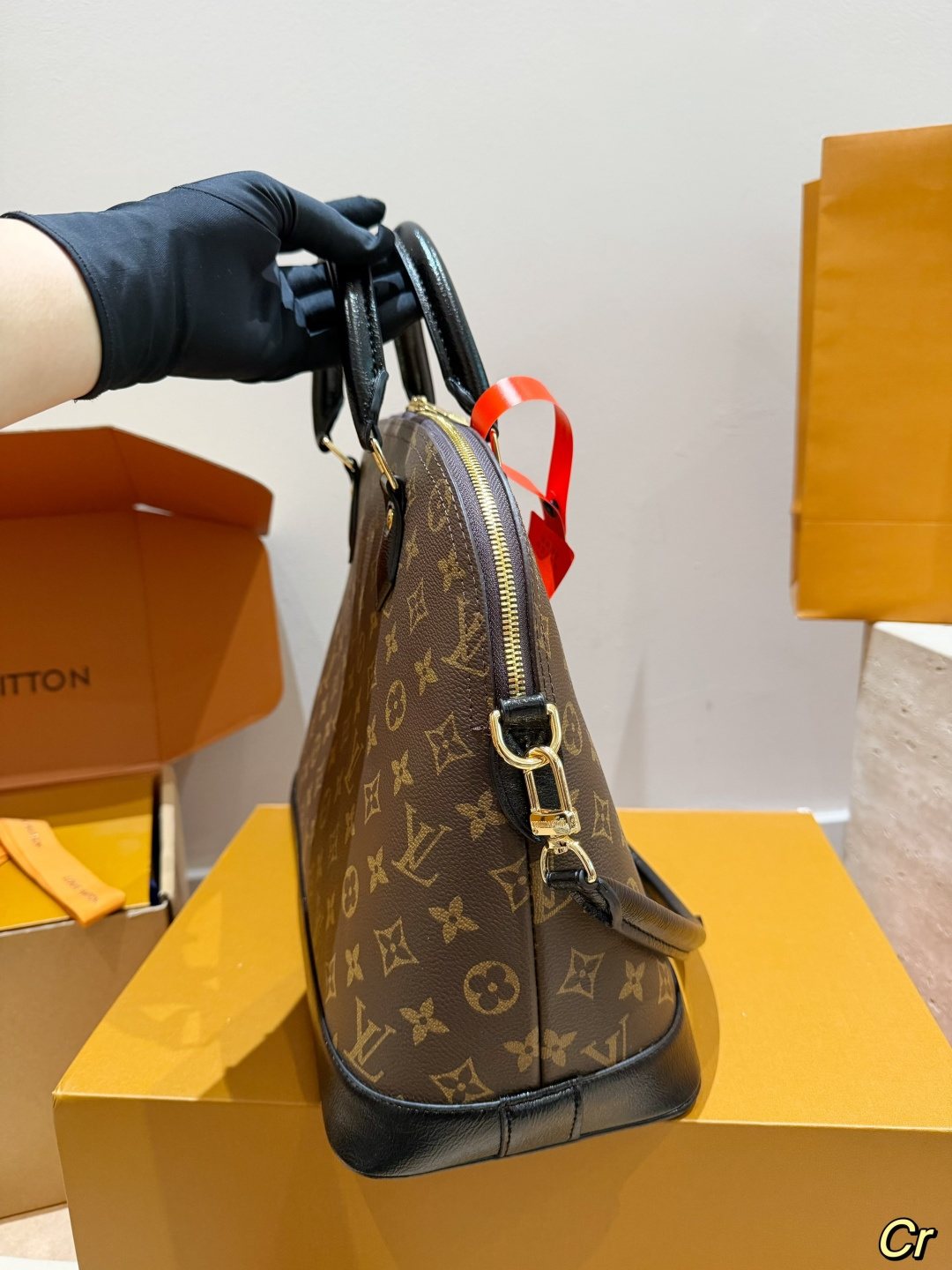 Louis Vuitton Monogram Bolide Dome Handbag — side