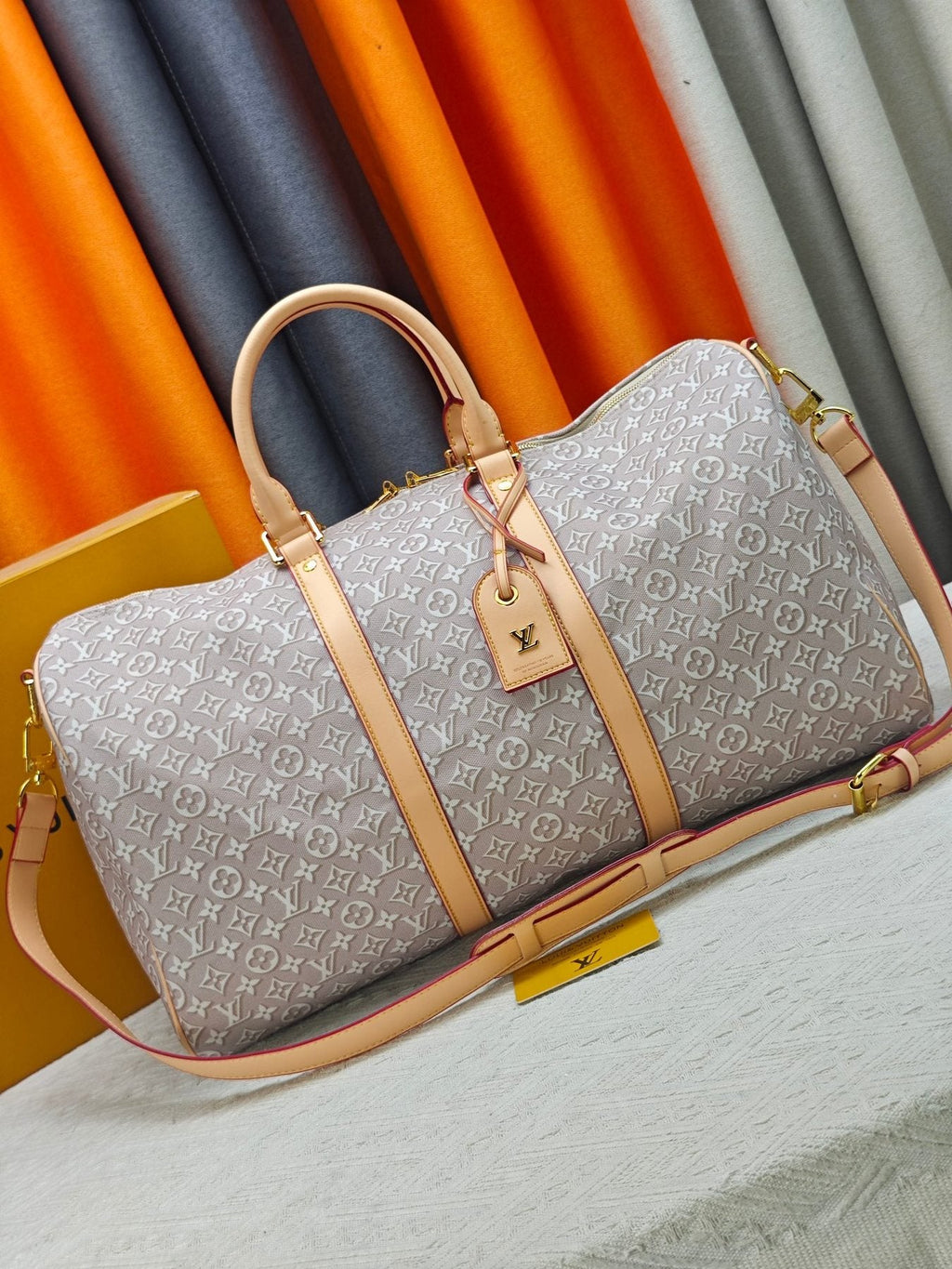 Louis Vuitton Keepall Bandoulière Monogram Duffel Bag — front