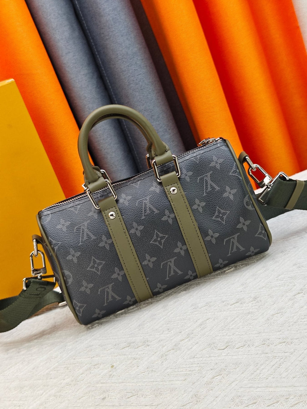 Louis Vuitton Keepall Bandoulière Monogram Duffel Bag — back