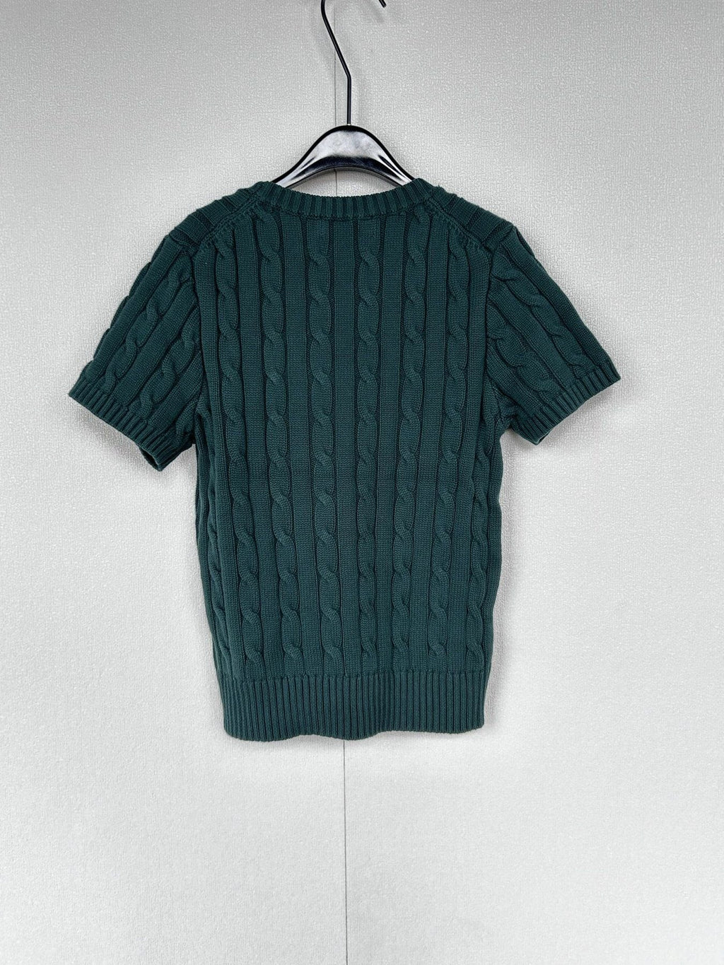 Test2-Ralph Lauren Women's Short-Sleeve Cable-Knit Sweater — back