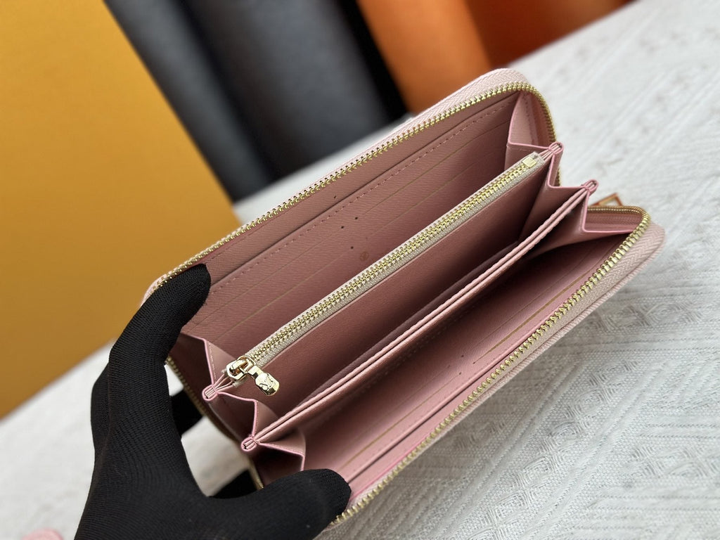 Louis Vuitton Zippy Monogram Denim Wallet — front