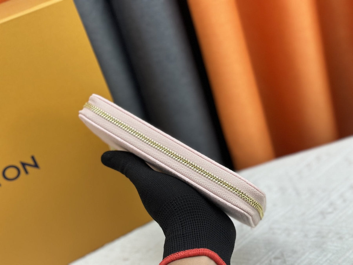 Louis Vuitton Zippy Monogram Denim Wallet — side