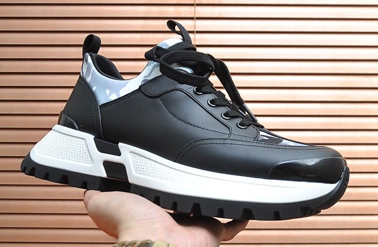 Hermès Paneled Chunky Sneakers — front