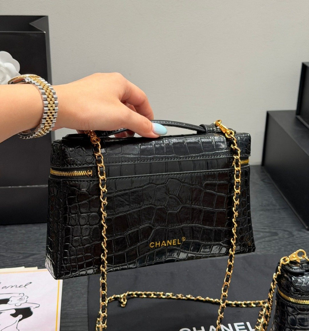 Chanel LP Box Top-Handle Shoulder Bag — back