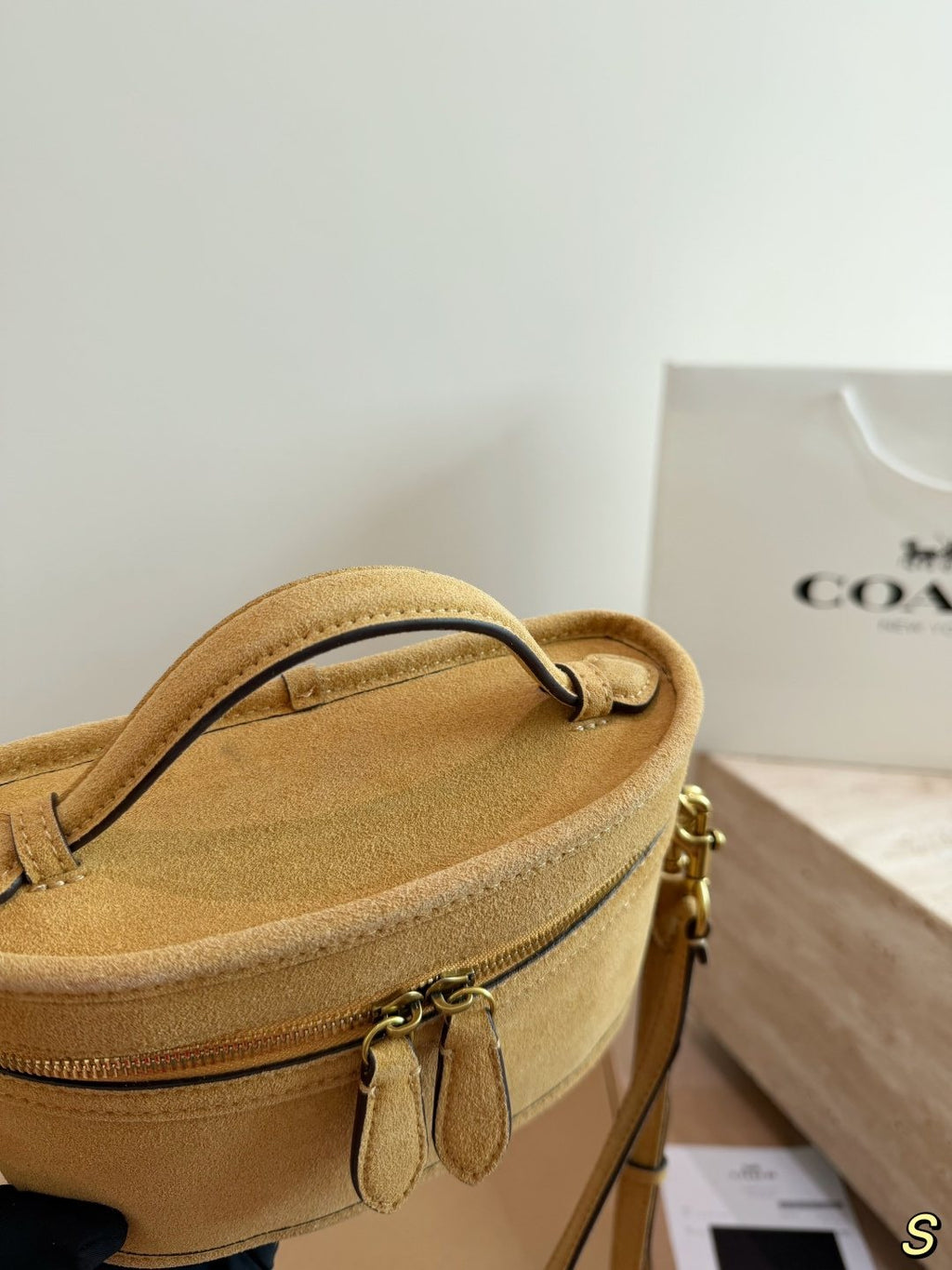 Coach Trail Top Handle Vanity Bag — detail