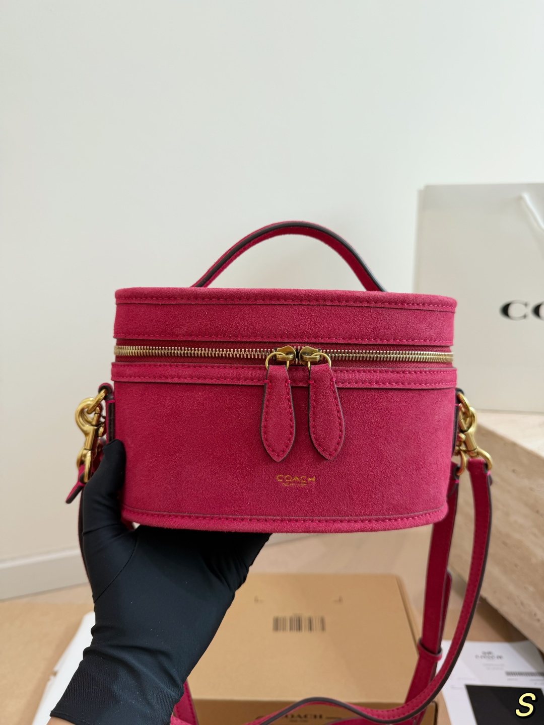 Coach Trail Top Handle Vanity Bag — front
