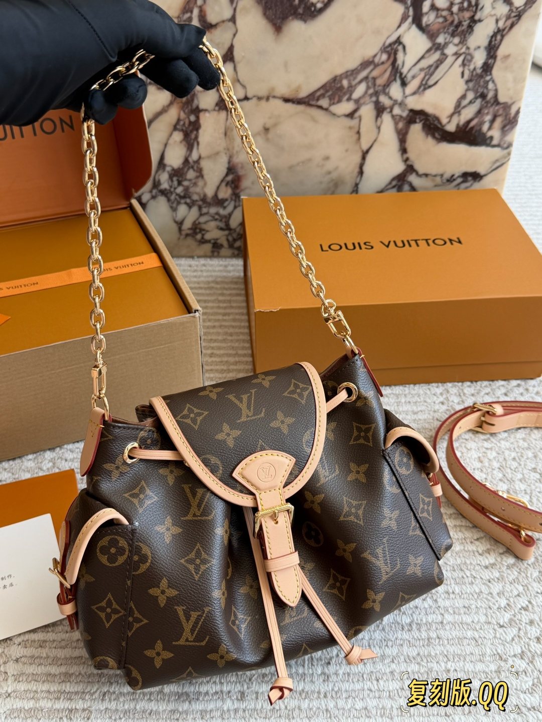 Louis Vuitton Odyssée Monogram Shoulder Bag — front