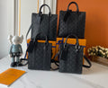 Dark Patterned Tote Bag with Rounded Handles — hero