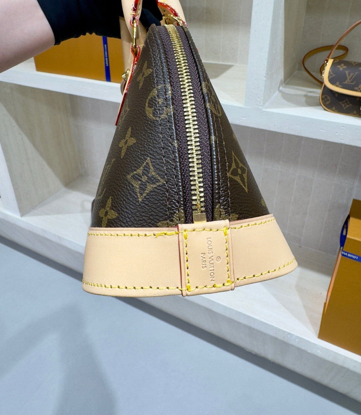Louis Vuitton Domed Top-Handle Bag — detail