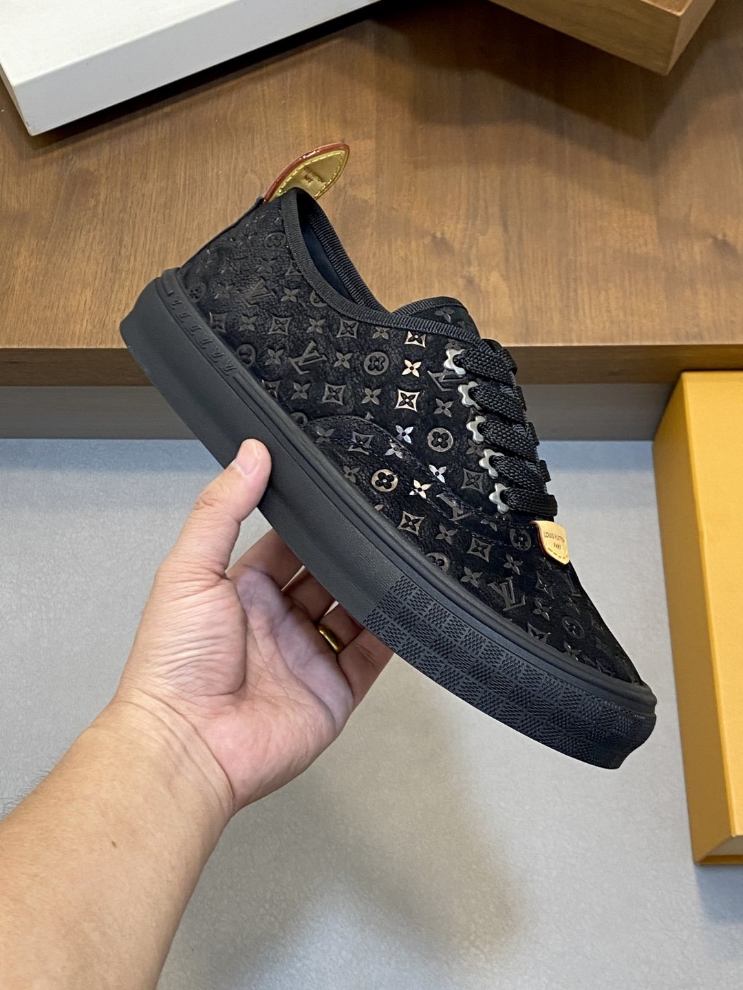 Louis Vuitton Monogram Low-Top Sneakers — model