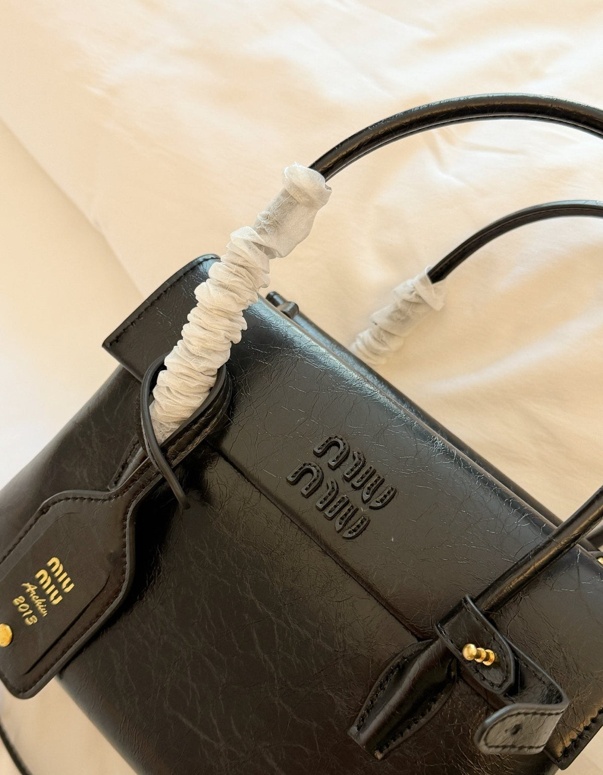 Miu Miu Solitaire Flap Handbag — detail