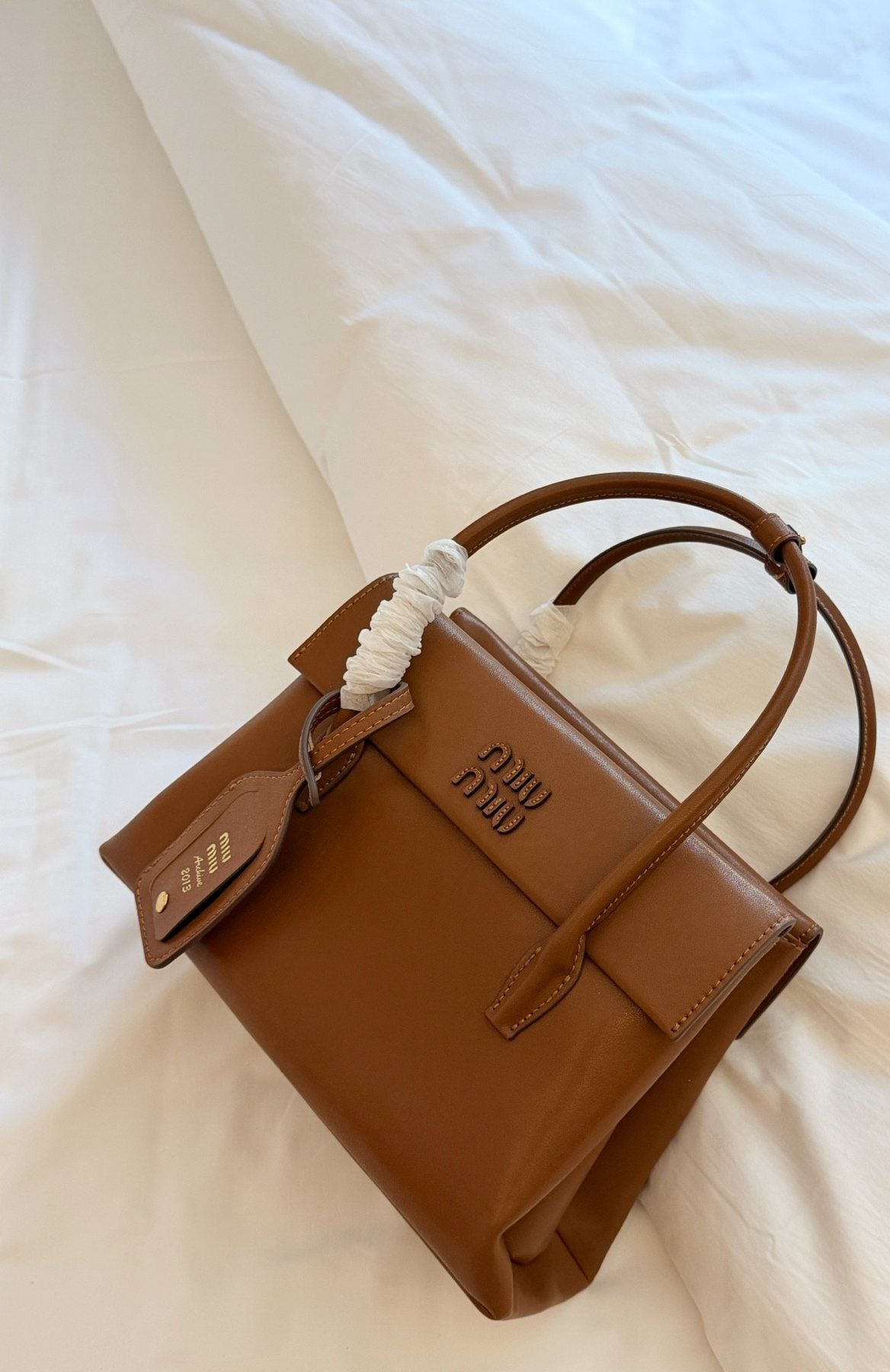 Miu Miu Solitaire Flap Handbag — side