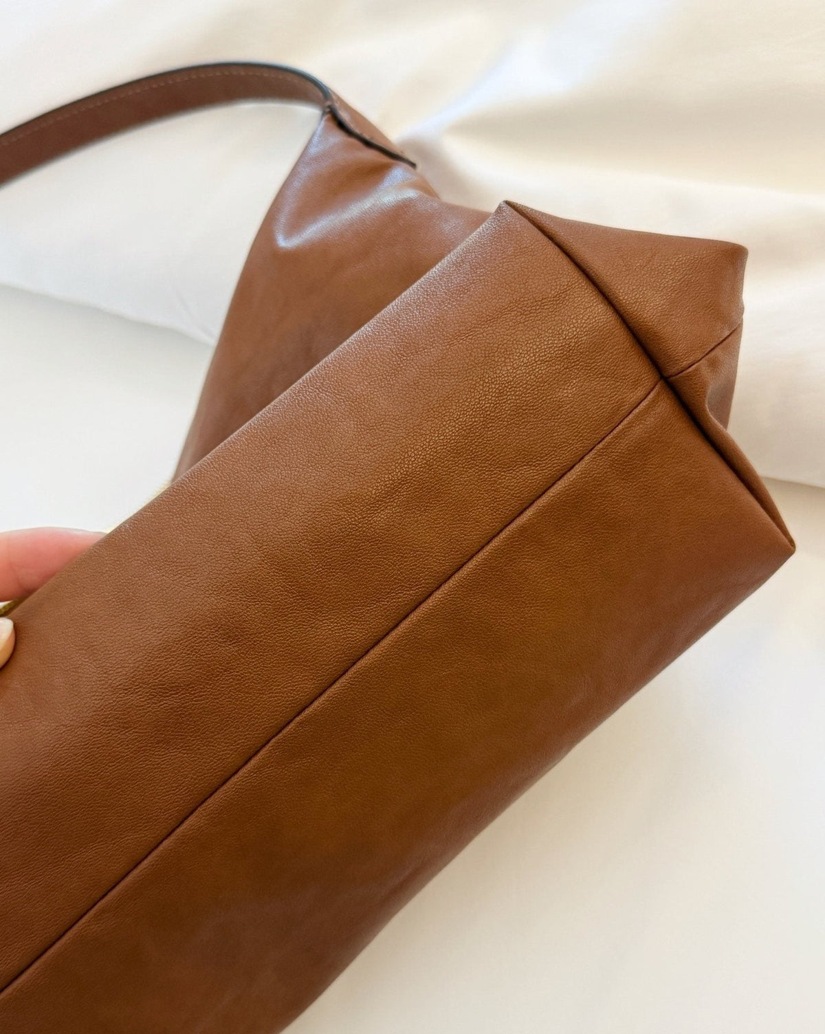 Miu Miu Soft Rectangular Zip-Top Shoulder Bag — detail