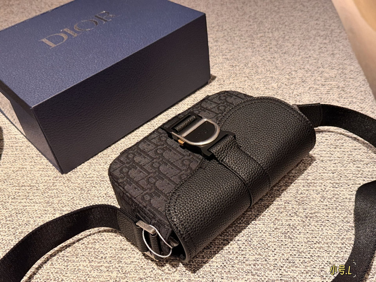 Dior Saddle Crossbody Bag with Curved Flap — hero