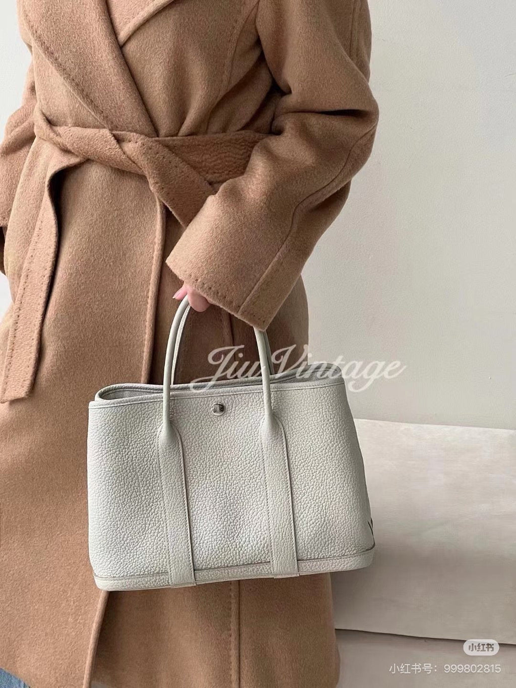 Hermès Garden Pebbled Leather Tote — model