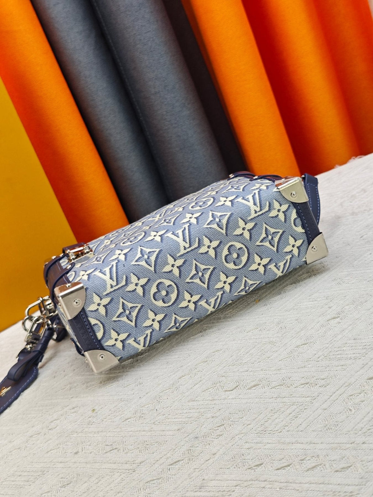 Louis Vuitton Side Trunk Denim Rendez-Vous Handbag — detail