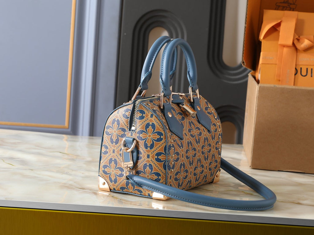 Louis Vuitton Speedy Millefleurs Floral Top-Handle Bag — side