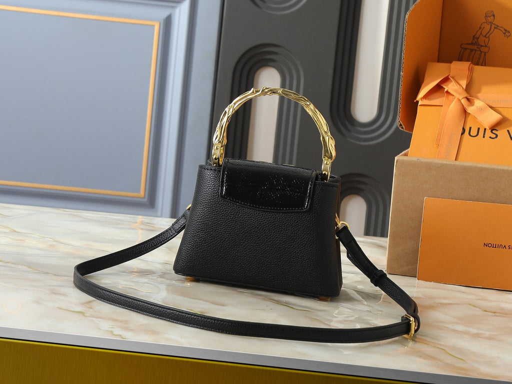 Louis Vuitton Capucines Acanto Sculpted-Handle Bag — back