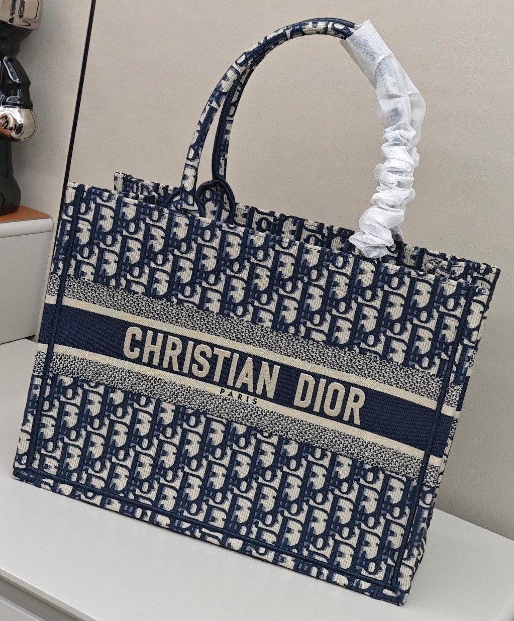 Christian Dior Pictorial Motif Tote Bag — front
